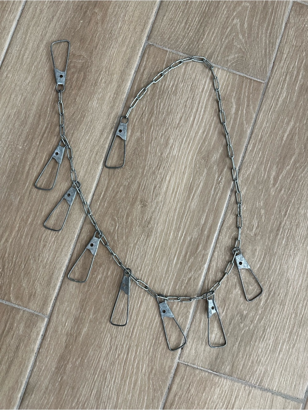 Vintage metal chain with hooks home
Decor accent